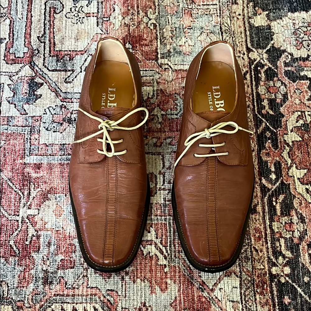 LD. Boss Tan Brown Oxford Men Shoes